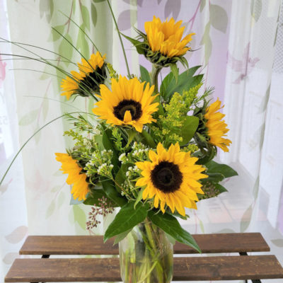 Six Sunflowers